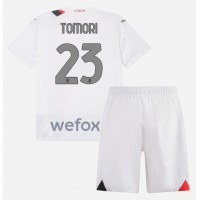 Fotbalové Dres AC Milan Fikayo Tomori #23 Dětské Venkovní 2023-24 Krátký Rukáv (+ trenýrky)